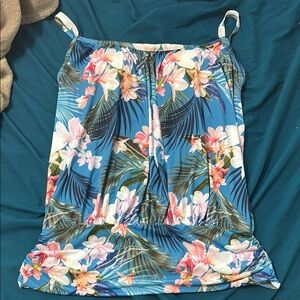 Floral Tropical Print Dress